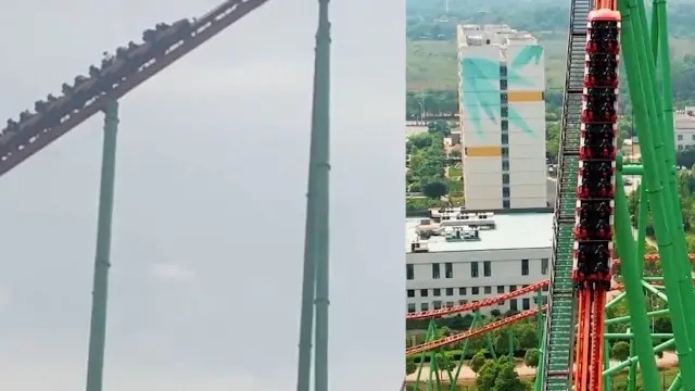 游乐园回应过山车悬停半空18人被困，其公司注册资本1亿元