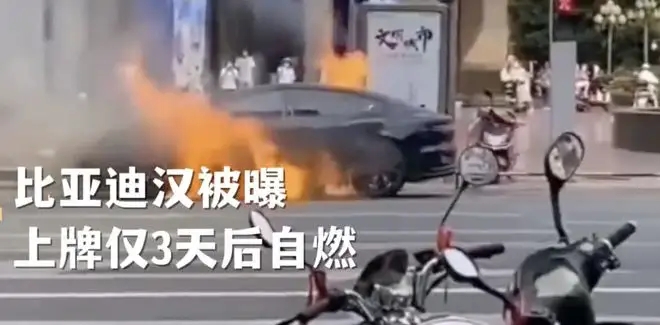 上牌仅三天，比亚迪汉刚上路就自燃！
